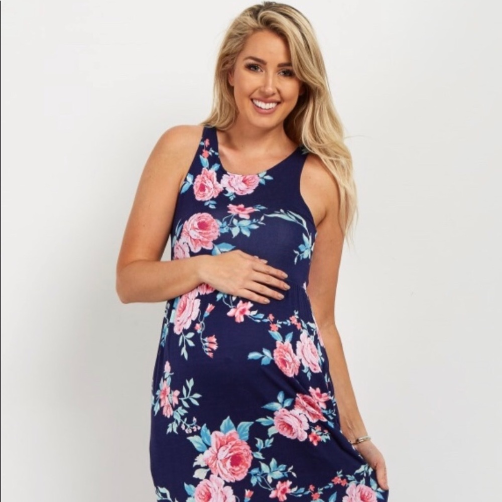 PinkBlush Maternity Maxi Dress, NWT